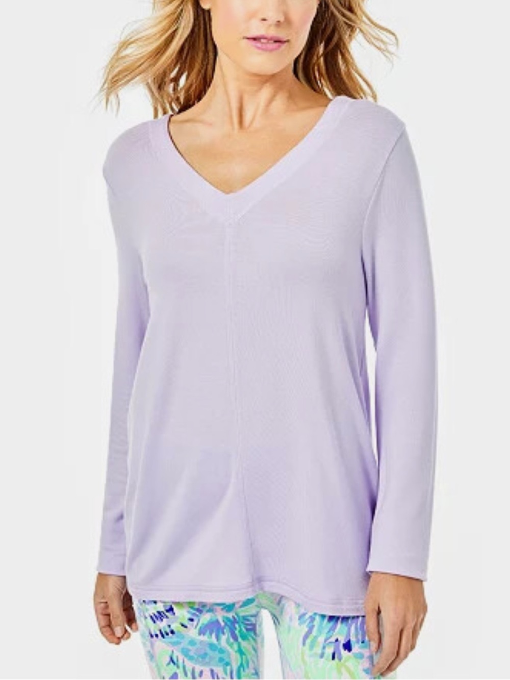 Lilly Pulitzer Lilac Purple French Terry Areli Pullover Size Small - Picture 7 of 8